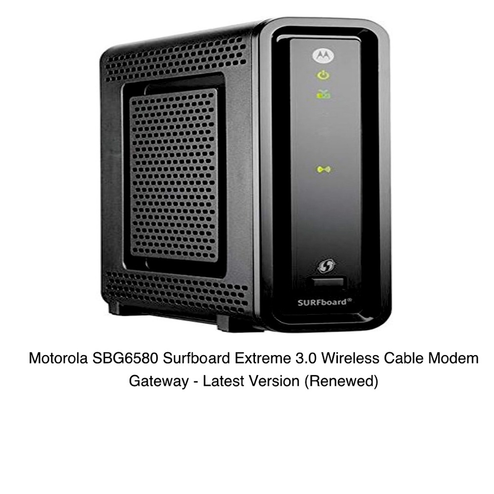Motorola SBG6580 3.0 Wireless Cable Modem Gateway
